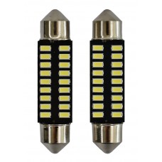 FOCO LUZ INTERIOR Luz Clara con 16 Hiperleds (3014) CANBUS 12-24v 39 mm (2 pzas)