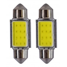 FOCO LUZ INTERIOR Luz Clara Plasma 12 Cobs CANBUS C/Disparador Calor 12v 36 mm (2 pzas)