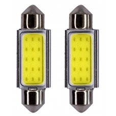 FOCO LUZ INTERIOR Luz Clara Plasma 15 Cobs CANBUS C/Disparador Calor 12v 39 mm (2 pzas)