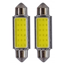 FOCO LUZ INTERIOR Luz Clara Plasma 18 Cobs CANBUS C/Disparador Calor 12v 41 mm (2 pzas)