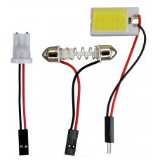 FOCO LUZ INTERIOR Plasma 18 Cobs C/Adaptadores 2.6 cm. x 1.6 cm. 12v 