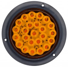 PLAFON REDONDO Bisel Negro (Luz Led Abrir-Cerrar-Alta-Baja-Estrobo)12-24v con 24 Leds 10.2 cm AMBAR PLAFON REDONDO Bisel Negro (Luz Led Abrir-Cerrar-Alta-Baja-Estrobo)12-24v con 24 Leds 10.2 cm AMBAR