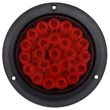 PLAFON REDONDO Bisel Negro (Luz Led Abrir-Cerrar-Alta-Baja-Estrobo)12-24v con 24 Leds 10.2 cm ROJO PLAFON REDONDO Bisel Negro (Luz Led Abrir-Cerrar-Alta-Baja-Estrobo)12-24v con 24 Leds 10.2 cm ROJO