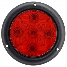 PLAFON REDONDO Bisel Negro (Luz Led Fija-Estrobo) 12-24v con 5 Leds 10.2 cm ROJO PLAFON REDONDO Bisel Negro (Luz Led Fija-Estrobo) 12-24v con 5 Leds 10.2 cm ROJO