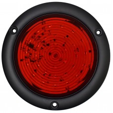 PLAFON REDONDO PLANO Bisel Negro (Luz Led Alta-Baja-Estrobo) 12-24v con 48 Leds 10.2 cm (DOT) ROJO PLAFON REDONDO PLANO Bisel Negro (Luz Led Alta-Baja-Estrobo) 12-24v con 48 Leds 10.2 cm (DOT) ROJO