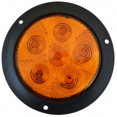 PLAFON REDONDO Bisel Negro (Luz Led Fija-Estrobo) 12-24v con 6 Leds 10.2 cm (DOT) AMBAR PLAFON REDONDO Bisel Negro (Luz Led Fija-Estrobo) 12-24v con 6 Leds 10.2 cm (DOT) AMBAR