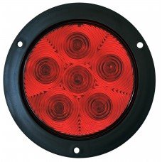 PLAFON REDONDO Bisel Negro (Luz Led Fija-Estrobo) 12-24v con 6 Leds 10.2 cm (DOT) ROJO PLAFON REDONDO Bisel Negro (Luz Led Fija-Estrobo) 12-24v con 6 Leds 10.2 cm (DOT) ROJO