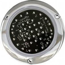 PLAFON REDONDO Bisel Cromado Luz Giratoria 12/24v 39 Leds 13.7 cm ROJO/AZUL PLAFON REDONDO Bisel Cromado Luz Giratoria 12/24v 39 Leds 13.7 cm ROJO/AZUL