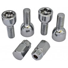 BIRLO CROMADO DE SEGURIDAD Incluye 4 pzas. y 2 Llaves  12 X 1.5