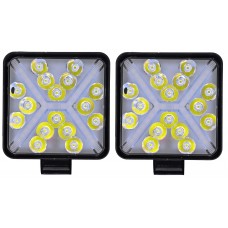 FARO CUADRADO Luz Led Fija con Arillo (Luz Fija y Estrobo Tipo X) 12-24v 10.5 x 2 cm (2 pzas) AMARILLO FARO CUADRADO Luz Led Fija con Arillo (Luz Fija y Estrobo Tipo X) 12-24v 10.5 x 2 cm (2 pzas) AMARILLO