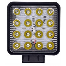 FARO CUADRADO Luz Led Alta Intensidad 16 Leds 55 mm FARO CUADRADO Luz Led Alta Intensidad 16 Leds 55 mm