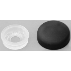 TAPON Y RONDANA UNIVERSAL de plastico para pija metalica. (20 jgos. de 2 pzas)
