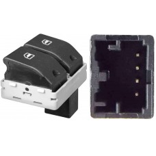 CONTROL DOBLE Elevador Electrico VW Polo-Lupo-Cross Fox-Pointer 05-09 Gol 09-12 *4 Pin Base NEGRA