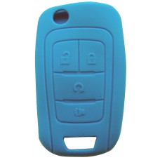 FUNDA DE SILICON PARA CONTROL CHEVROLET 4 Botones Color Azul