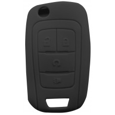 FUNDA DE SILICON PARA CONTROL CHEVROLET 4 Botones Color Negro