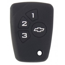 FUNDA DE SILICON PARA CONTROL CHEVROLET Chevy C2 * 4 Botones Color Negro
