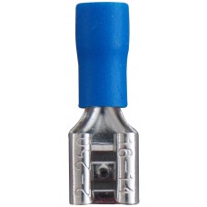TERMINAL PARA CABLE AISLADA DE ENCHUFE Hembra 6.3 mm. Azul (50 pzas)