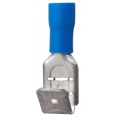 TERMINAL PARA CABLE AISLADA HEMBRA-MACHO 6.3 mm. Azul (50 pzas)