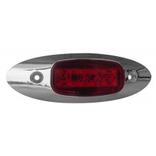 PLAFON OVALADO Bisel Cormado 12 leds ESTROBO ROJO