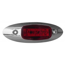 PLAFON OVALADO con 12 leds ESTROBO ROJO