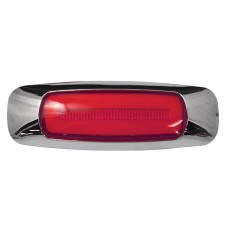 PLAFON OVALADO Para camion Ojo de angel tipo gel y funciones con 4 leds (ALTA BAJA ESTROBO) ROJO