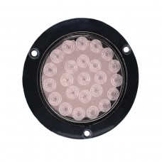 PLAFON REDONDO Bisel Cromado (Luz Led Abrir-Cerrar-Alta-Baja-Estrobo) 12v con 24 Leds 4