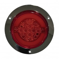 PLAFON REDONDO Ojo de Angel Tipo Gel (Alta-Baja) (Luz Led Baja-Estrobo) 12v con 18 Leds Blanco 4