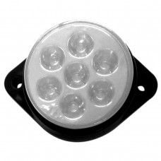 PLAFON REDONDO FIJO Base Color Negro (Luz Led Fija) 12v con 7 Leds 2