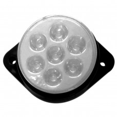 PLAFON REDONDO FIJO Base Color Negro (Luz Led Fija) 12v con 7 Leds 2