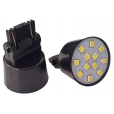 FOCO LED Base 3157 2 Polos con 12 Leds BLANCO (2 Piezas)