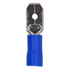 TERMINAL PARA CABLE AISLADA DE ENCHUFE Espada Macho Azul (50 pzas)