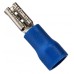 TERMINAL PARA CABLE AISLADA DE ENCHUFE Hembra 4mm Azul Mini (50 pzas)