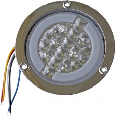 PLAFON REDONDO Ojo de Angel Tipo Gel (Alta-Baja) (Luz Led Baja-Estrobo) 12v con 18 Leds Blanco 4