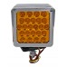 PLAFON DIRECCIONAL CUADRADO con Visera Cromado (Luz Led Fija-Estrobo) con 54 Leds 12-24V 4