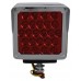 PLAFON DIRECCIONAL CUADRADO con Visera Cromado (Luz Led Fija-Estrobo) con 54 Leds 12-24V 4