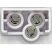 PLAFON OVALADO Bisel Cromado (Luz Led Gel Baja-Alta) (con Conector 3 Vias) con 14 Leds 12/24V 3