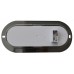 PLAFON OVALADO Bisel Cromado (Luz Led Alta-Baja) (con Conector 3 Vias) con 27 Leds 12/24v 8.9 X 19 cm AMBAR (DOT)