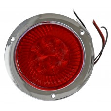 PLAFON REDONDO Bisel Cromado ((Luz Led Gel Turbine Alta Baja) con 6 Leds 12/24V 4