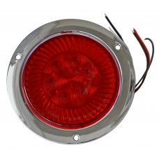 PLAFON REDONDO Bisel Cromado ((Luz Led Gel Turbine Alta Baja) (con Conector 3 Vias) con 6 Leds 12/24V 4