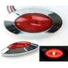 PLAFON REDONDO Bisel Cromado Ojo de Angel Tipo Gel (Alta-Estrobo) Bisel Cromado 12-24v 3 Leds 1