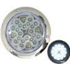 PLAFON REDONDO Bisel Cromado (Luz Led Alta-Baja-Estrobo) 12-24v con 32 Leds 4