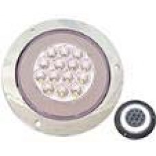 PLAFON REDONDO Bisel Cromado Ojo de Angel Tipo Gel (Alta-Baja) (Luz Led Alta-Estrobo) 12-24v con 14 Leds 4