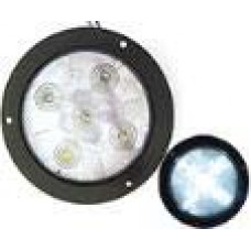 PLAFON REDONDO Bisel Negro (Luz Led Fija-Estrobo) 12-24V con 5 Leds 4