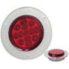 PLAFON REDONDO Bisel Cromado Texturizado (Luz led Fija-Estrobo) 12-24V con 13 Leds 2