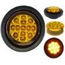 PLAFON REDONDO con Empaque Bisel Negro (Luz Led Fija) 12-24V con 13 Leds 2