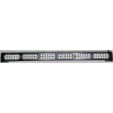 BARRA RECTA (Luz Led Fija Caminata Estrobo Codigo Flash Patrulla  Caminata-Estrobo) 6 Modulos de 12 Leds 12/24v  AZUL/ROJO 