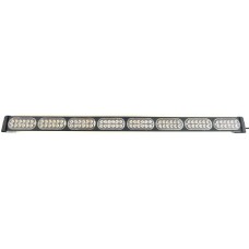 BARRA RECTA (LuZ led (Fija Caminata Estrobo Emergencia Patrulla) 8 Modulos de 12 Leds 12/24v AMBAR