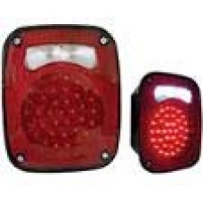 CALAVERA UNIVERSAL (Luz Led Fijo Alta-Baja-Estrobo Giratorio ROJO) (Luz Led Fijo BLANCO) 36 Leds 12-24v 5