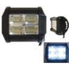 FARO CUADRADO 3 Polos 36w (Luz Led Fija-Estrobo) 12-24v con 12 Leds BLANCO 1