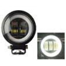 FARO REDONDO Ojo de Angel Tipo Cob (Fijo) (Luz Led Fijo-Estrobo) 20w 12-24v BLANCO 2